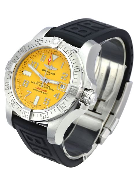 breitling avenger seawolf white dial|breitling avenger seawolf bracelet.